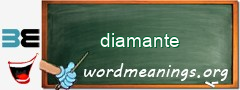 WordMeaning blackboard for diamante